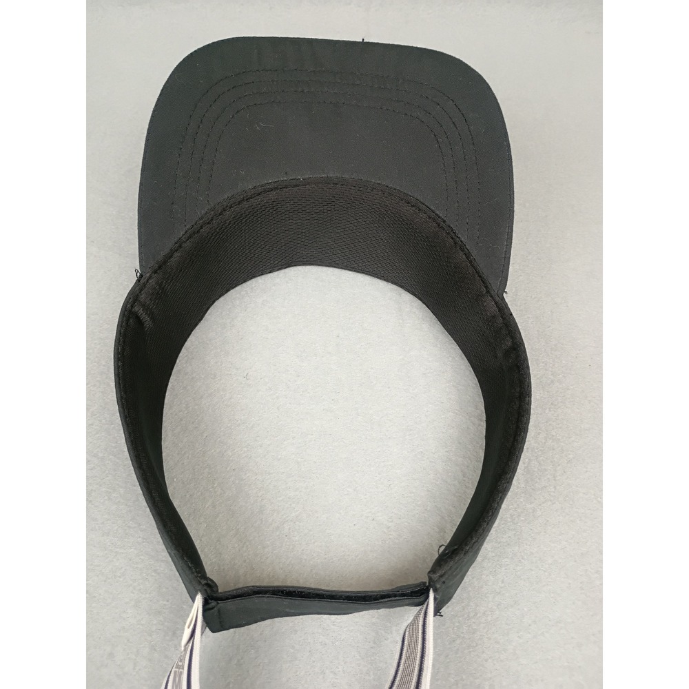 Halara x Smiley Black Sun Visor Athletic Hat with Ribbon Ties Logo Print - Picture 6 of 6
